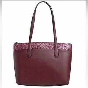 NWT Kate Spade New York Flash Glitter Large Saffiano Tote